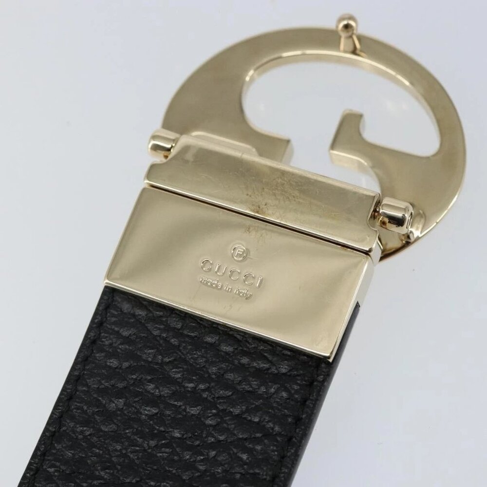 GUCCI Belt Leather Outlet Turquoise Blue Auth - Picture 10 of 11